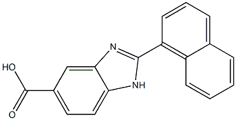 2-Naphthalen-1-yl-1H-benzimidazole-5-carboxylic acid,,结构式