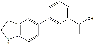 3-(Indolin-5-yl)benzoic acid Struktur