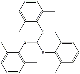 tris(2,6-dimethylphenylthio)methane Structure