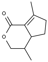 2,7-dimethyl-4-oxabicyclo[4.3.0]non-6-en-5-one,,结构式