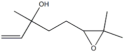 5-(3,3-dimethyloxiran-2-yl)-3-methyl-pent-1-en-3-ol Structure