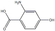 2-amino-4-hydroxybenzoic acid,,结构式
