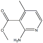 Methyl 2-amino-4-methylpyridine-3-carboxylate 化学構造式