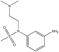(3-aminophenyl)-N-(2-(dimethylamino)ethyl)methanesulfonamide 结构式