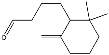 4-(2,2-dimethyl-6-methylidene-cyclohexyl)butanal 结构式