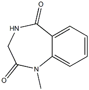 1-Methyl-3,4-dihydro-1H-benzo[e][1,4]diazepine-2,5-dione Structure