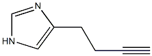 4-But-3-ynyl-1H-imidazole,,结构式