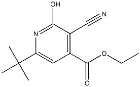 6-tert-Butyl-3-cyano-2-hydroxy-isonicotinic acid ethyl ester 化学構造式