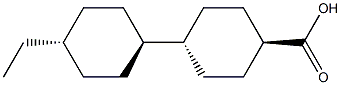反-4- (反-4-乙基环己基)环己基甲酸,,结构式