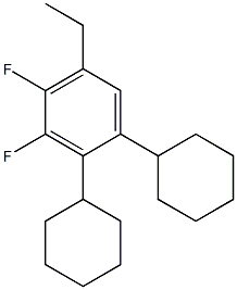 Trans-ethylcyclohexylcyclohexyl-3,4-difluorobenzene Struktur