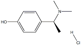 (S)-4-[1-(dimethylamino)ethyl]- phenol hydrochloride 结构式