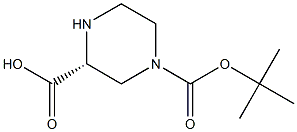 (R)-1-BOC-哌嗪-3-羧酸,,结构式