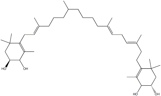  (6S)-3-[(3E,6E,16E)-18-[(4S)-3,4-dihydroxy-2,6,6-trimethyl-1-cyclohexenyl]-3,7,12,16-tetramethyl-octadeca-3,6,16-trienyl]-2,4,4-trimethyl-cyclohex-2-ene-1,6-diol