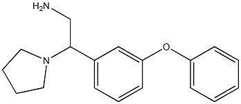 1-[2-Amino-1-(3-phenoxy-phenyl)-ethyl]-pyrrolidine Structure