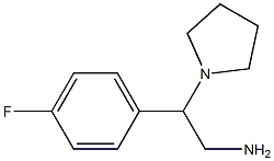 1-[2-Amino-1-(4-fluoro-phenyl)-ethyl]-pyrrolidine-|