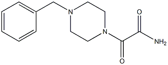 2-(4-Benzyl-piperazin-1-yl)-2-oxo-acetamide 化学構造式