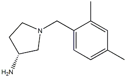 (3R)-1-(2,4-dimethylbenzyl)pyrrolidin-3-amine 化学構造式