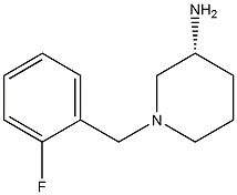 (3R)-1-(2-fluorobenzyl)piperidin-3-amine Struktur