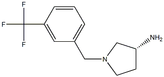 (3R)-1-[3-(trifluoromethyl)benzyl]pyrrolidin-3-amine Structure