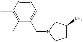 (3S)-1-(2,3-dimethylbenzyl)pyrrolidin-3-amine 结构式