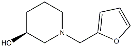 (3S)-1-(furan-2-ylmethyl)piperidin-3-ol 结构式