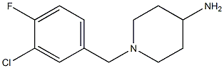 1-(3-chloro-4-fluorobenzyl)piperidin-4-amine Structure