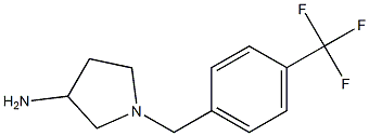 1-[4-(trifluoromethyl)benzyl]pyrrolidin-3-amine,,结构式