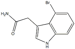 2-(4-bromo-1H-indol-3-yl)acetamide Structure