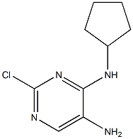 2-chloro-N4-cyclopentylpyrimidine-4,5-diamine 结构式