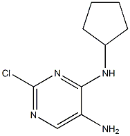 2-chloro-N4-cyclopentylpyrimidine-4,5-diamine 化学構造式