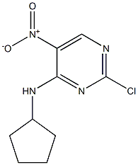 2-chloro-N-cyclopentyl-5-nitropyrimidin-4-amine Structure