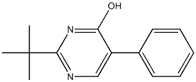 2-tert-butyl-5-phenylpyrimidin-4-ol,,结构式