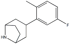 3-(5-fluoro-2-methylphenyl)-8-azabicyclo[3.2.1]octane Structure