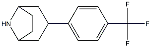 3-[4-(trifluoromethyl)phenyl]-8-azabicyclo[3.2.1]octane Struktur