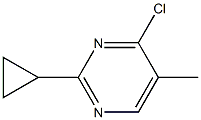 4-chloro-2-cyclopropyl-5-methylpyrimidine Structure