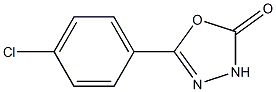 5-(4-chlorophenyl)-1,3,4-oxadiazol-2(3H)-one,,结构式