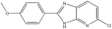 5-chloro-2-(4-methoxyphenyl)-3H-imidazo[4,5-b]pyridine,,结构式