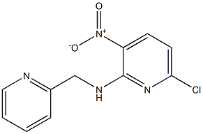 6-chloro-3-nitro-N-(pyridin-2-ylmethyl)pyridin-2-amine 结构式