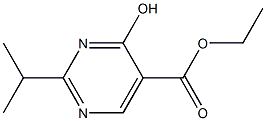 ethyl 4-hydroxy-2-(1-methylethyl)pyrimidine-5-carboxylate,,结构式