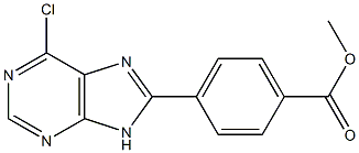 methyl 4-(6-chloro-9H-purin-8-yl)benzoate Structure