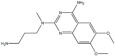 N-(3-Amino-propyl)-6-7-dimethoxy-N-methyl-quinazoline-2,4-diamine Structure