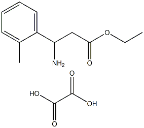 ETHYL 3-AMINO-(2-METHYLPHENYL)PROPANOATE OXALATE,,结构式
