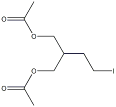 2-(acetoxymethyl)-4-iodobutyl acetate Structure