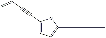 2-(丁二炔基)-5-(乙烯乙炔基)噻吩, , 结构式