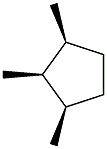 1,cis-2,cis-3-trimethylcyclopentane Struktur