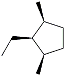 1,cis-3-dimethyl-cis-2-ethylcyclopentane Structure