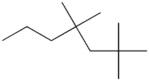 2,2,4,4-tetramethylheptane Structure