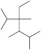 2,3,4,5-tetramethyl-3-ethylhexane 结构式