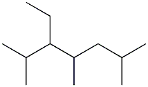 2,4,6-trimethyl-3-ethylheptane,,结构式