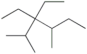 2,4-dimethyl-3,3-diethylhexane 化学構造式